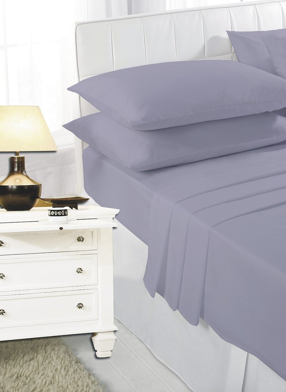 2 x Pillow Case Luxury Fine Poly cotton Housewife Pair Pack Pillows Cover Cases