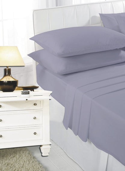 2 x Pillow Case Luxury Fine Poly cotton Housewife Pair Pack Pillows Cover Cases