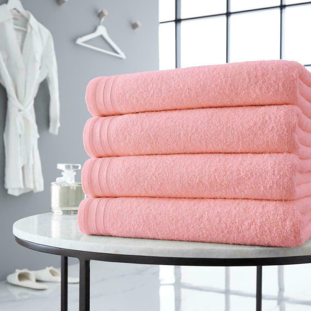 4pc Towel Bale Set Luxury Egyptian Combed Cotton Bath Hand Face Bathroom Towels