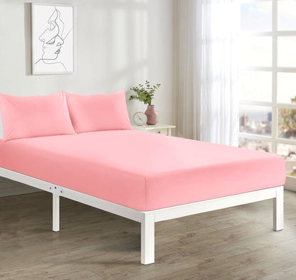Ultra Soft  Fitted Sheet Bed Sheet 25cm Extra Deep Single Double King all Sizes