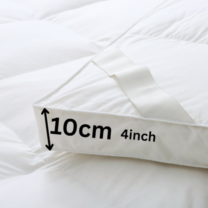 10cm Microfiber Mattress Topper Hotel Quality Soft 4" Deep Bed Pad All Size