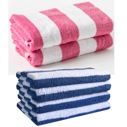 Large Beach and Pool Towel 100% Cotton Velour | Chlorine Resistant | 70×150cm