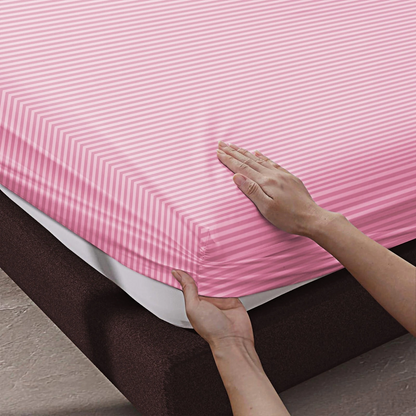 100% Egyptian Pcotton Fitted Sheet 30Cm Extra Deep 300tc Bedsheets Single Double