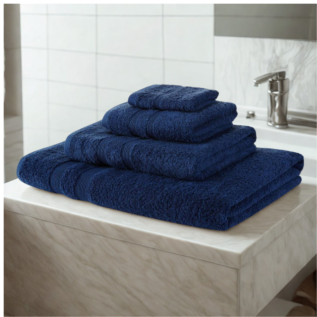 4Pcs Bale Egyptian Cotton Super soft 500 GSM Face Towels Hand Bath Towel Bath Sheet