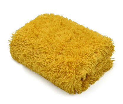 HUG & SNUG THROW LUXURY WARM COSY SOFT SOFA BED MINK FLUFFY FUR BLANKET DOUBLE
