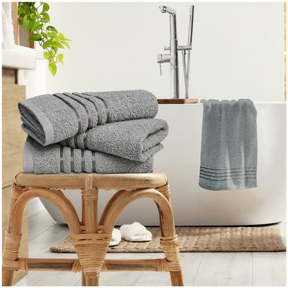 550gsm Hand Towel & Bath Sheet Super Soft 100% Cotton Quickly Dry Estrella Strip