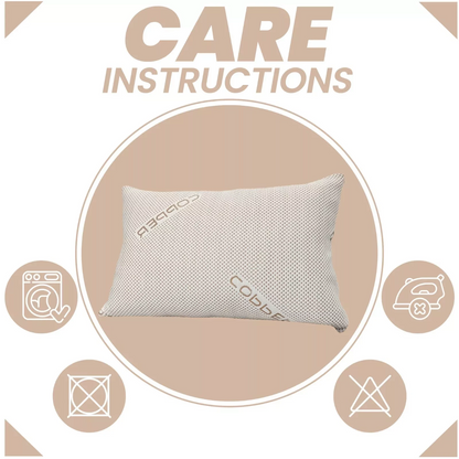 Hotel Quality One Pillow Lavender Scented, Copper Infused Memory Foam, Ice Cool