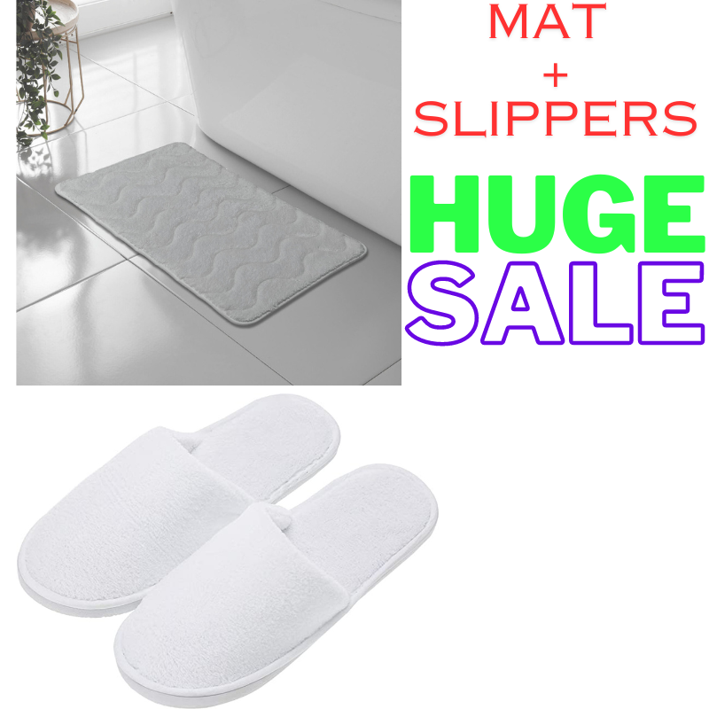 WAVE GREEK STYLE BATH MAT PEDESTAL SET NON SLIP TOILET BATHROOM RUGS 1 PIECE