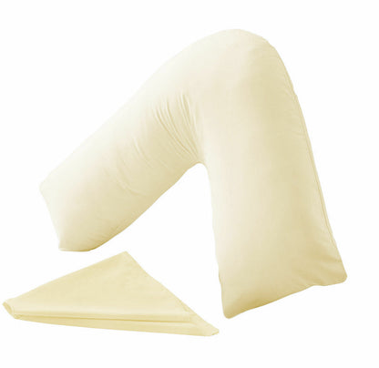 V Shaped Pillow and Case Cover Orthopedic V-Neck Nursing Pregnancy Baby Support