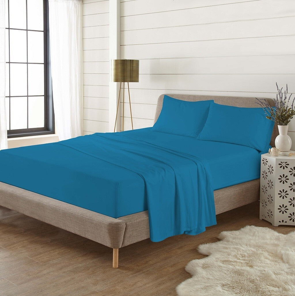 Flannelette 100% Brushed Cotton  Duvet Quilt Cover Bed Set Double King Single