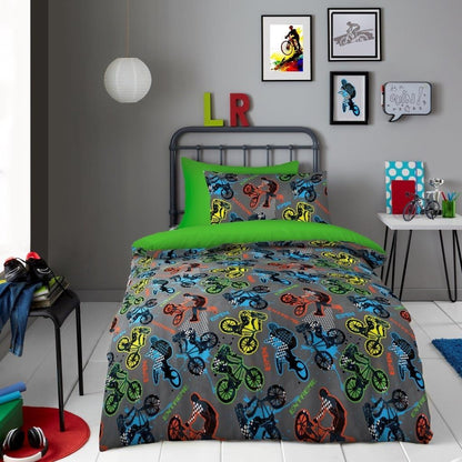 KIDS DUVET COVER Set Single Quilt Microfiber Bedding With Pillowcase Boys Girls