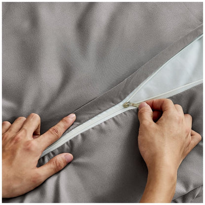 Seersucker Newry Duvet Quilt Cover Pillow Case Bedding Bed Set 5 Colours