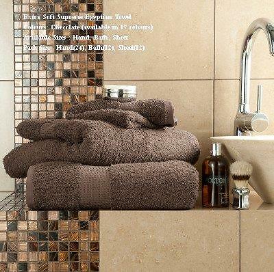 Luxury Miami 100% Egyptian Cotton Hand Bath Sheet Towels 650 GSM Soft Absorbent
