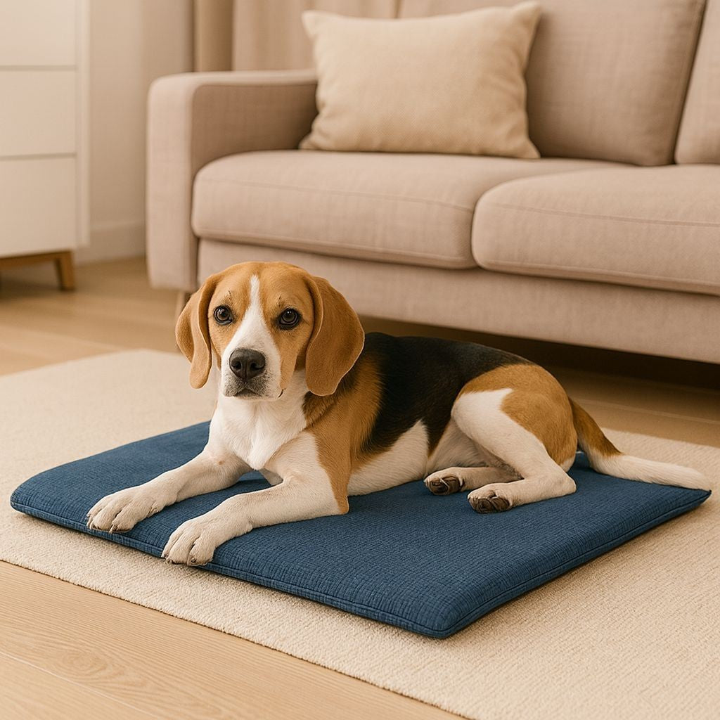 Pet mat size guide showing 70 x 95 cm dimensions