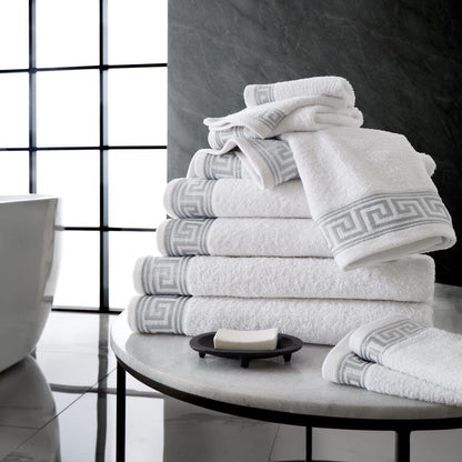 Greek Key Style 100% Egyptian Cotton Towels Sets Bath Sheets Jumbo Sheets Hotel