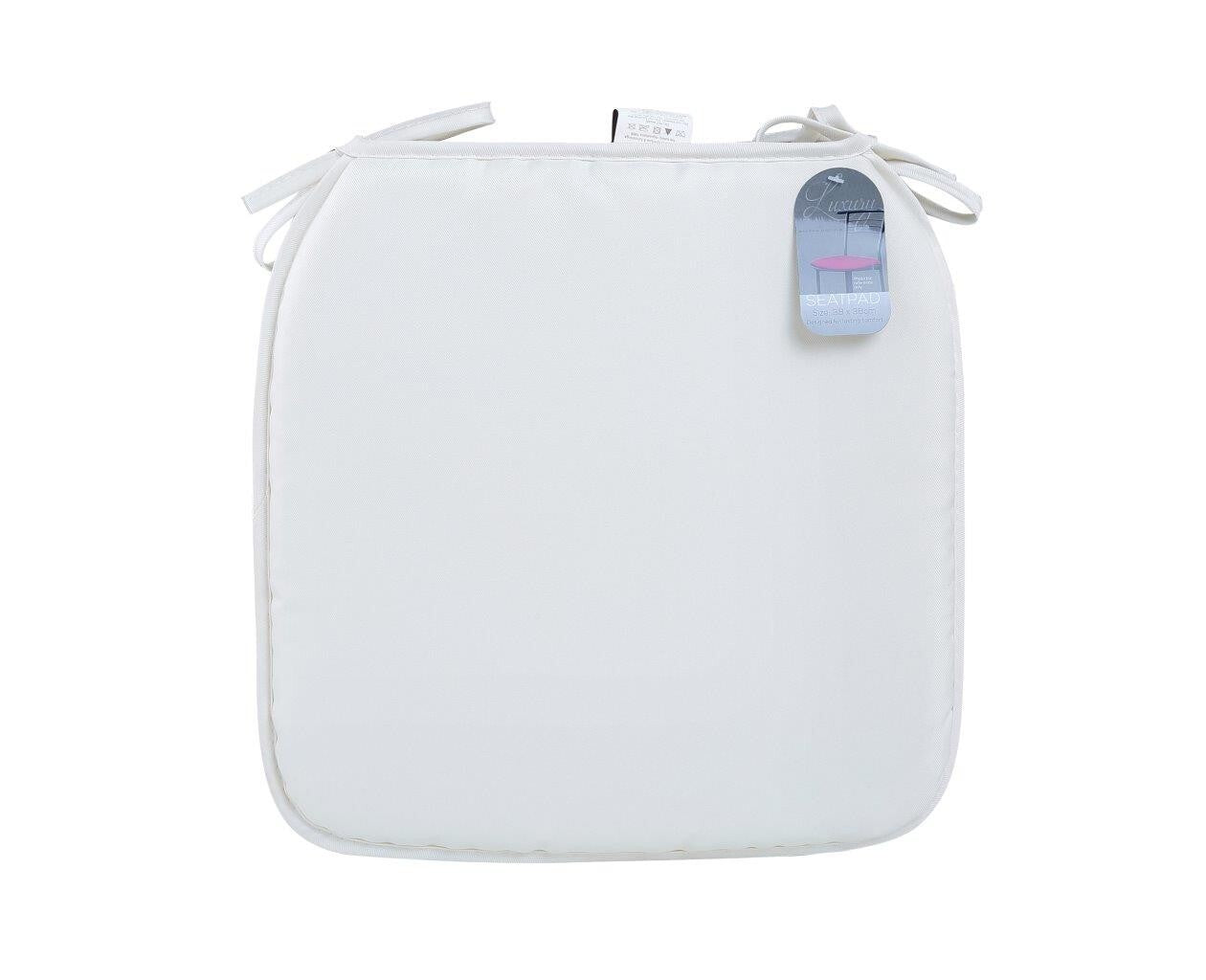 4PCS Chair Seat Pads Cushions with Ties Kitchen Dining Garden Patio 38x38cm