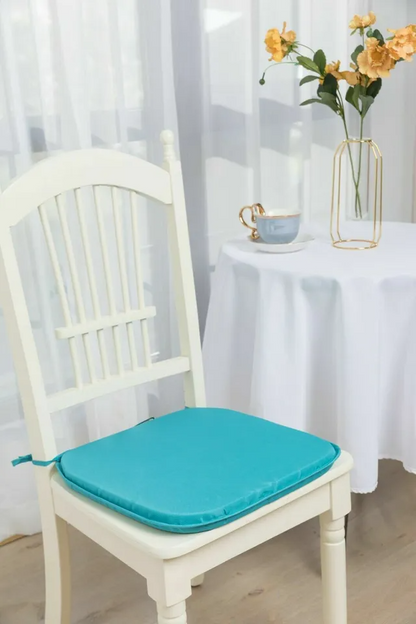 Chair Cushions Thick Tie On indoor outdoor Removable Seat Pads Square 38x38cm