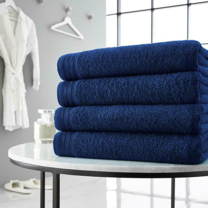 4pc Towel Bale Set Luxury Egyptian Combed Cotton Bath Hand Face Bathroom Towels