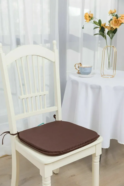 Chair Cushions Thick Tie On indoor outdoor Removable Seat Pads Square 38x38cm
