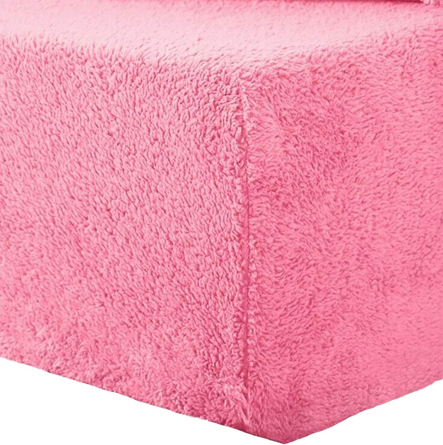 Teddy Fleece Bed Fitted Sheets & Pillowcase Warm Bed Linen Sheet Cuddle Beddings