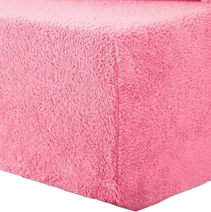 Teddy Fleece Bed Fitted Sheets & Pillowcase Warm Bed Linen Sheet Cuddle Beddings
