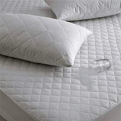 EXTRA DEEP QUILTED WATERPROOF MATTRESS PROTECTOR  FITTED SHEET BED WET COVER