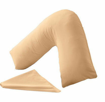 V Shaped Pillow and Case Cover Orthopedic V-Neck Nursing Pregnancy Baby Support