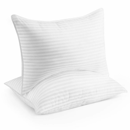 QUILTED PILLOW PROTECTORS PAIR ZIPPED PILLOWS COVERS PACK OF 2 and 4 PILLOWCASE