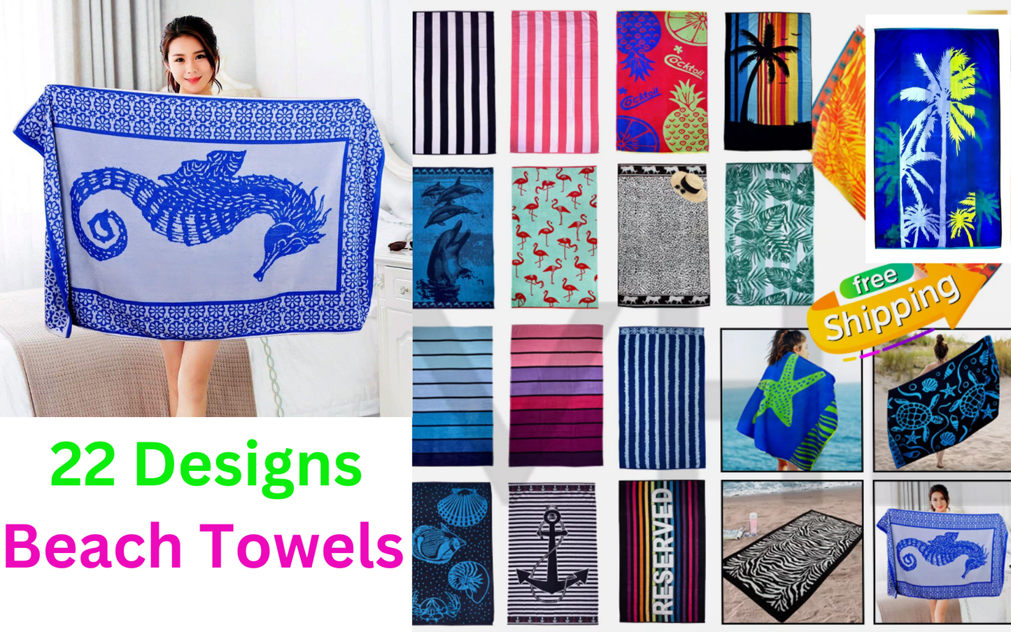 Large Beach Towel Jumbo Bath Sheet Travel Sports Camping Lightweight Bath Towels