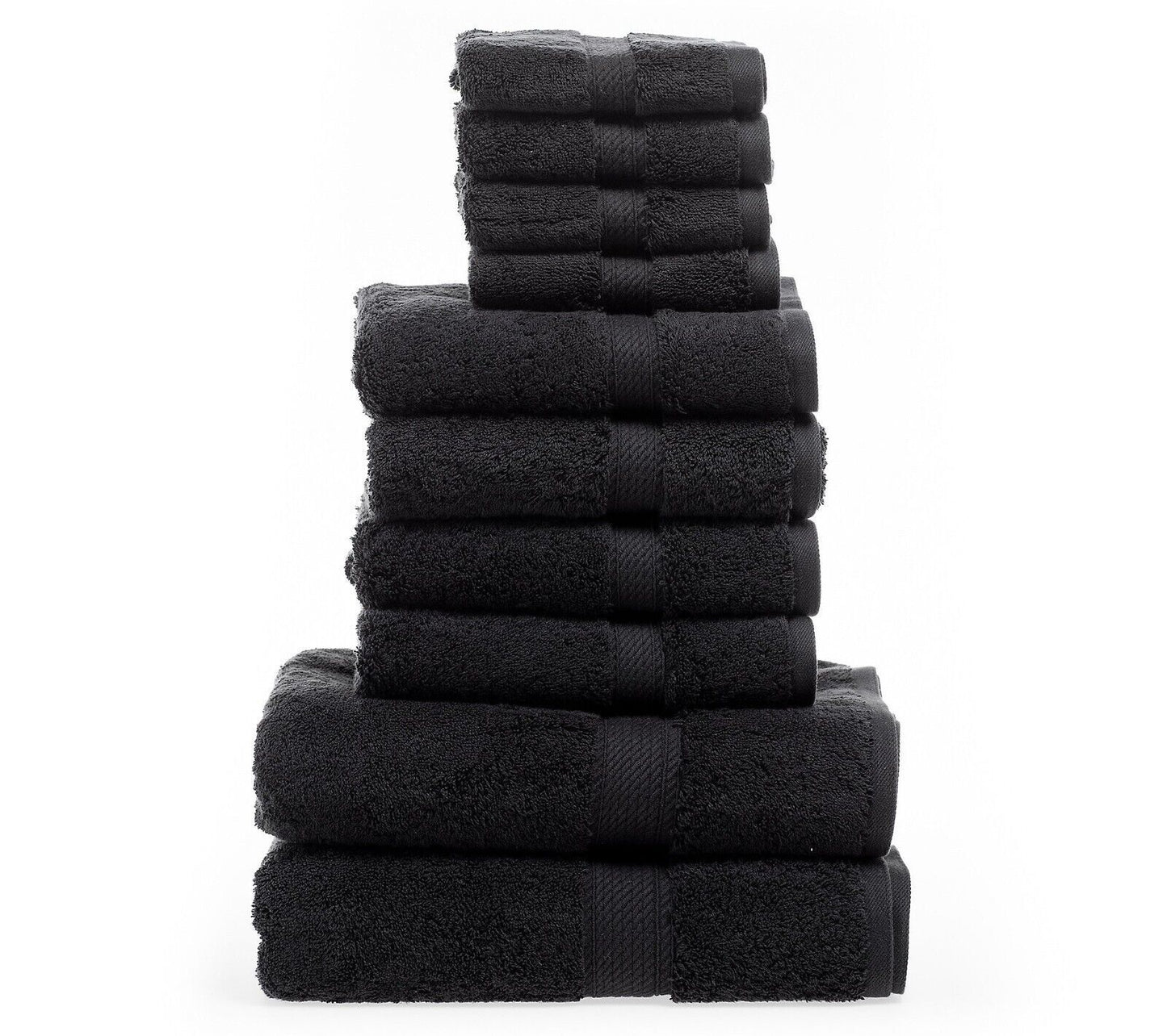 10pcs Bale Set Face Hand Bath Towels 100% Egyptian Cotton Bathroom Towel Sets