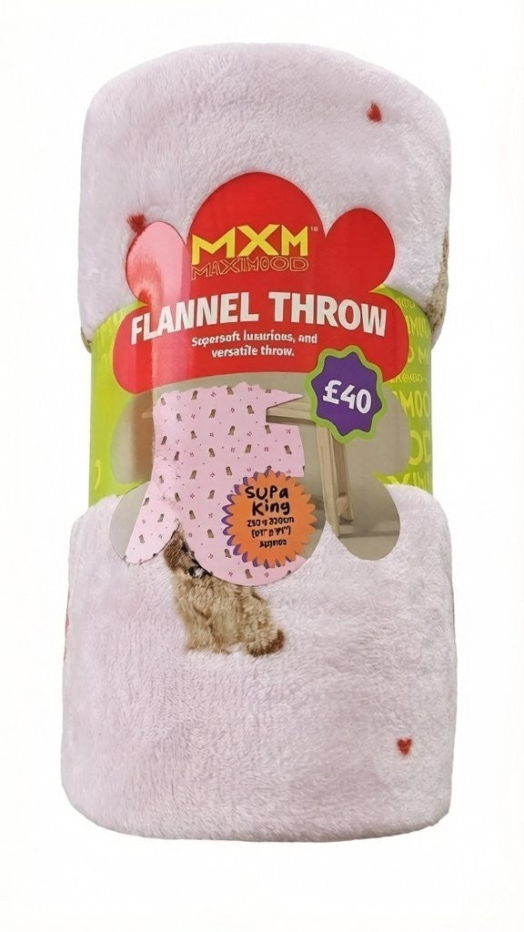 Nimora Home fun design fleece throw blanket packaging