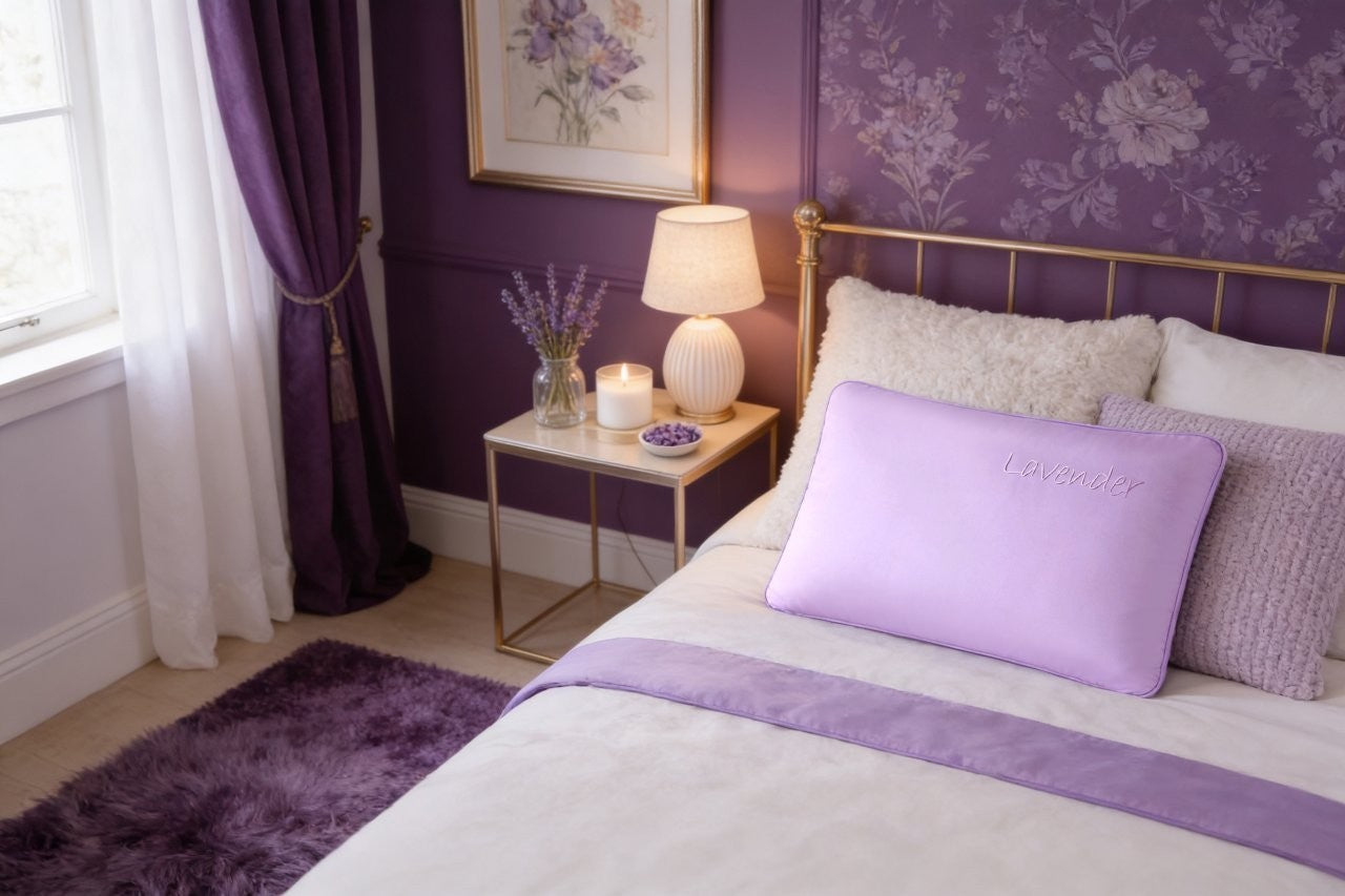 Scented Memory Foam Orthopaedic Pillow Neck Back Support Rose Oud Lavender