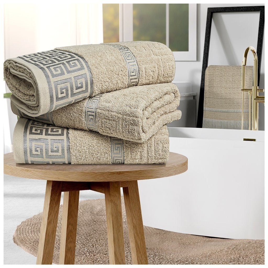 3Pcs Odella Bath Sheet 100% Egyptian Cotton Soft & Absorbent 500 GSM