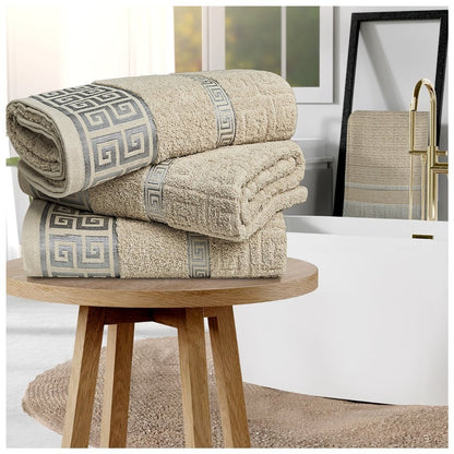 3Pcs Odella Bath Sheet 100% Egyptian Cotton Soft & Absorbent 500 GSM