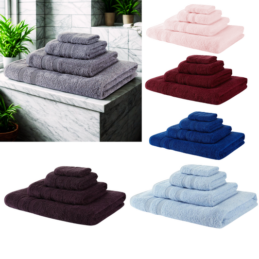 4Pcs Bale Egyptian Cotton Super soft 500 GSM Face Towels Hand Bath Towel Bath Sheet