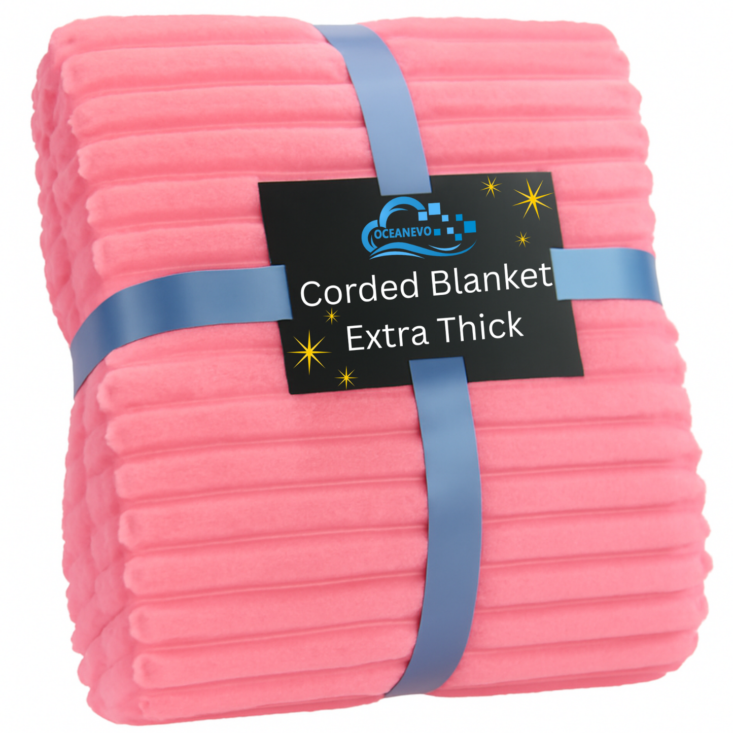 Chunky Cord Ribbed Throw Over Fleece Cosy Warm Soft Large Sofa Bed Sette Blanket