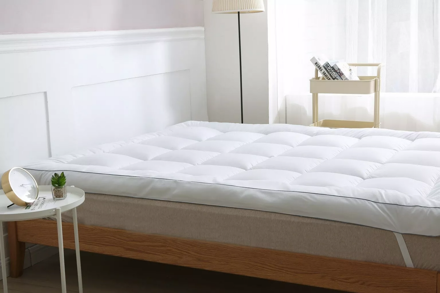 4" Inch Deep Luxury Hotel Quality Gel Microfiber Mattress Topper 10cm All Sizes