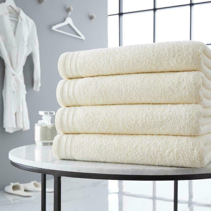 4pc Towel Bale Set Luxury Egyptian Combed Cotton Bath Hand Face Bathroom Towels