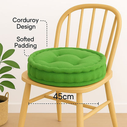 Rounded 10cm Thick padded seat cushion garden dining chair pad indoor outdoor boosters