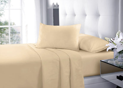 Flat Sheet Bed Sheets Ultra Soft Microfiber Single Double King Super King Size