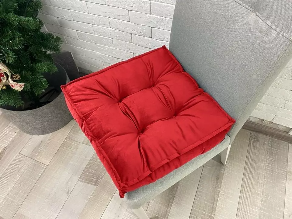 Booster Seat Cushion Pad Velvet Thick Floor Armchair Kitchen Garden Adult Indoor
