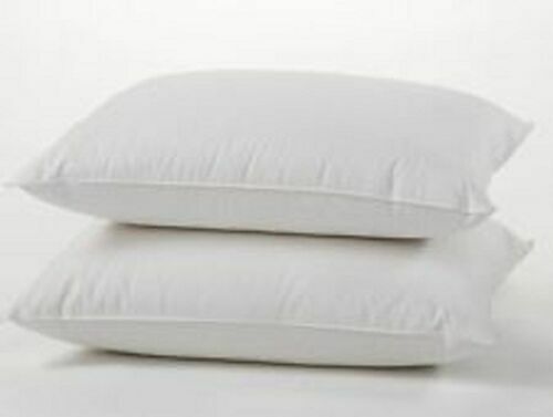 Pack of 2 Pillows, Luxury Hotel Quality Back Hollow Fibre Filling Pillow Pair