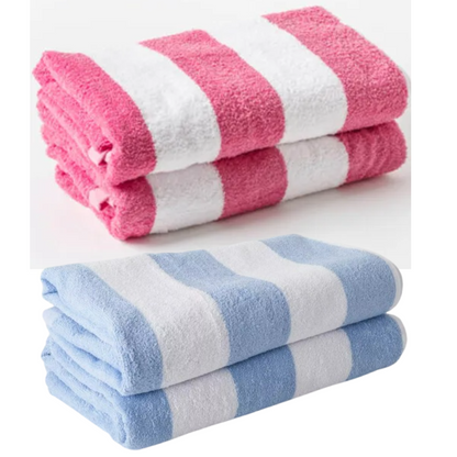 Large Beach and Pool Towel 100% Cotton Velour | Chlorine Resistant | 70×150cm