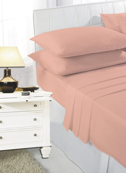2 x Pillow Case Luxury Fine Poly cotton Housewife Pair Pack Pillows Cover Cases