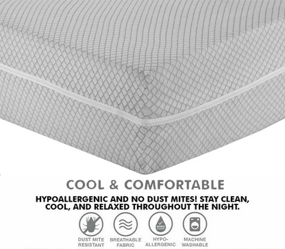Zipped Mattress Cover Protector ANTI BED BUG Total Encasement Double & King Size