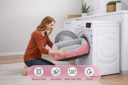 Cat Dog Bed Cat Bed Soft Washable Puppy Cushion Warm Pet Basket 6 Size Available
