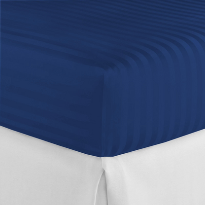 100% Egyptian Pcotton Fitted Sheet 30Cm Extra Deep 300tc Bedsheets Single Double