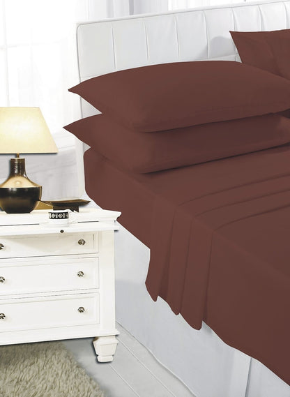 2 x Pillow Case Luxury Fine Poly cotton Housewife Pair Pack Pillows Cover Cases