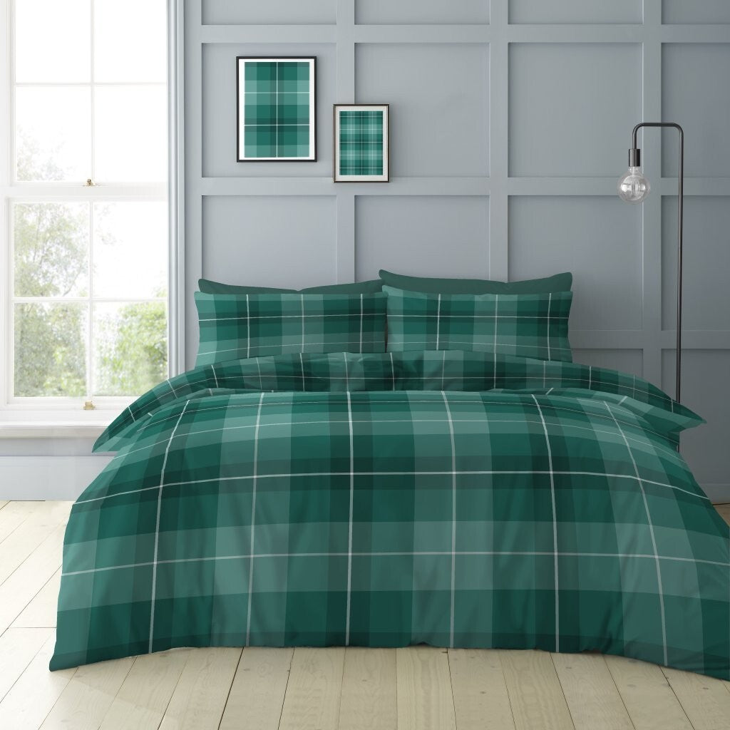 4 Pcs Complete Duvet Cover Set With Matching Bed Sheet & Pillowcases Double King