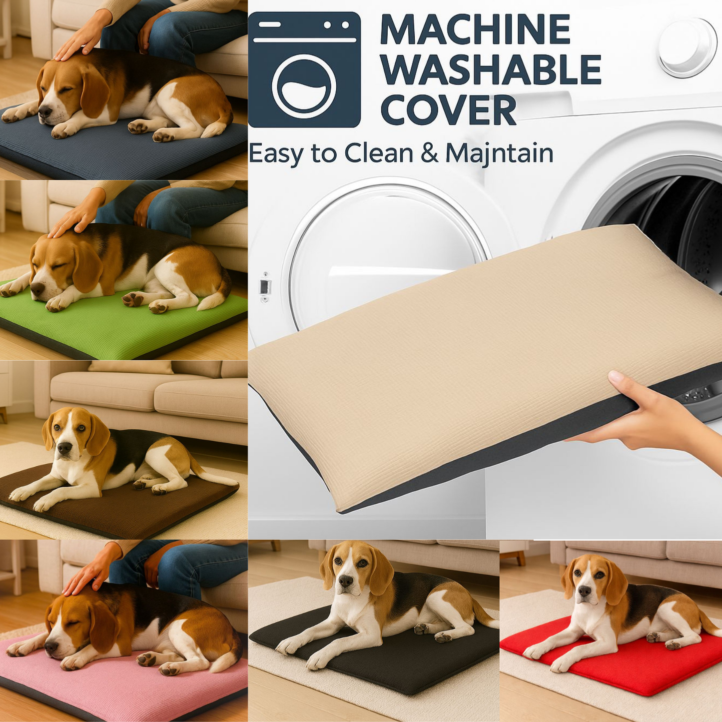 Large Dog Cat Pet Mat Bed 70x95cm Non-Slip Washable Fleece Puppy Travel Pad Soft